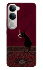 Midnight Cat Vivo Y300 5G Hard Case Back Cover by Casekaro