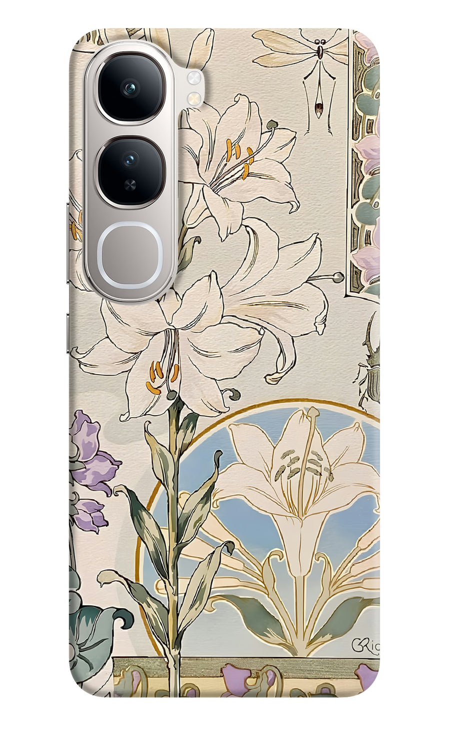 White Lily Vivo Y300 5G Back Cover, Hard case