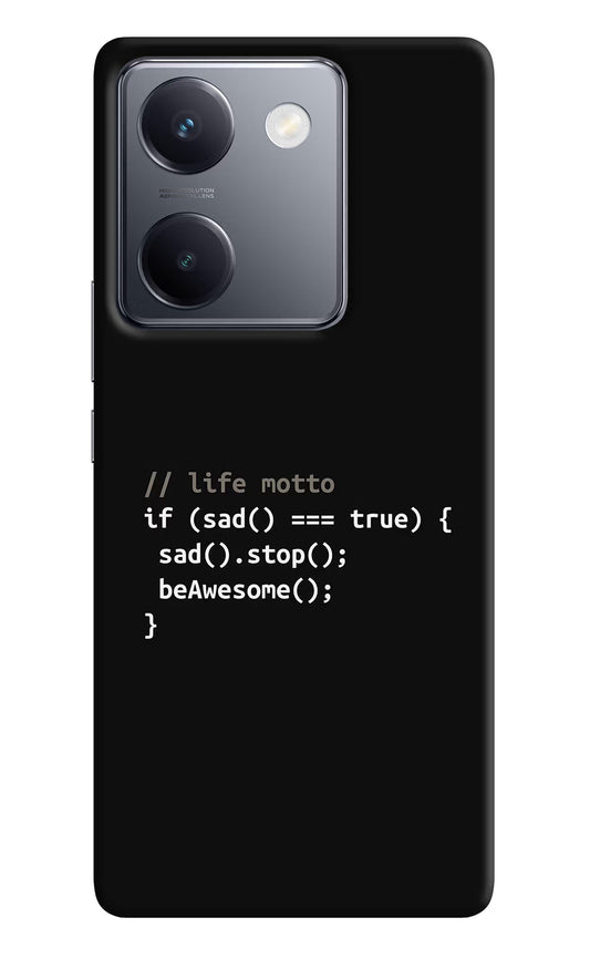 Life Motto Code Vivo Y300 Plus 5G Back Cover