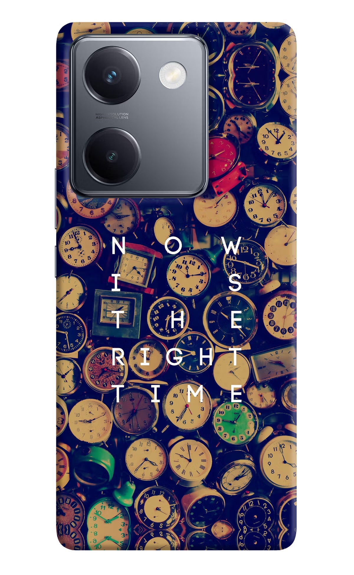 Now is the Right Time Quote Vivo Y300 Plus 5G Back Cover