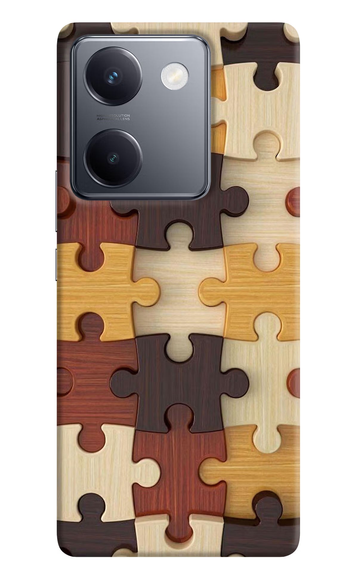 Wooden Puzzle Vivo Y300 Plus 5G Back Cover
