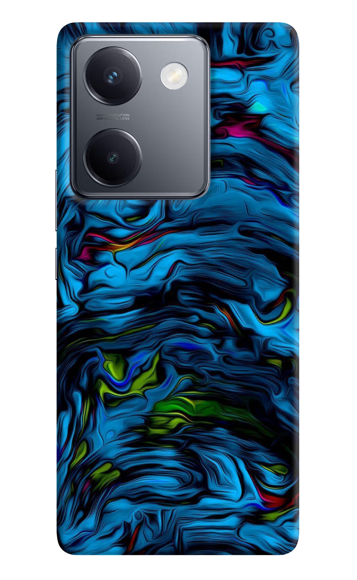 Dark Blue Abstract Vivo Y300 Plus 5G Back Cover