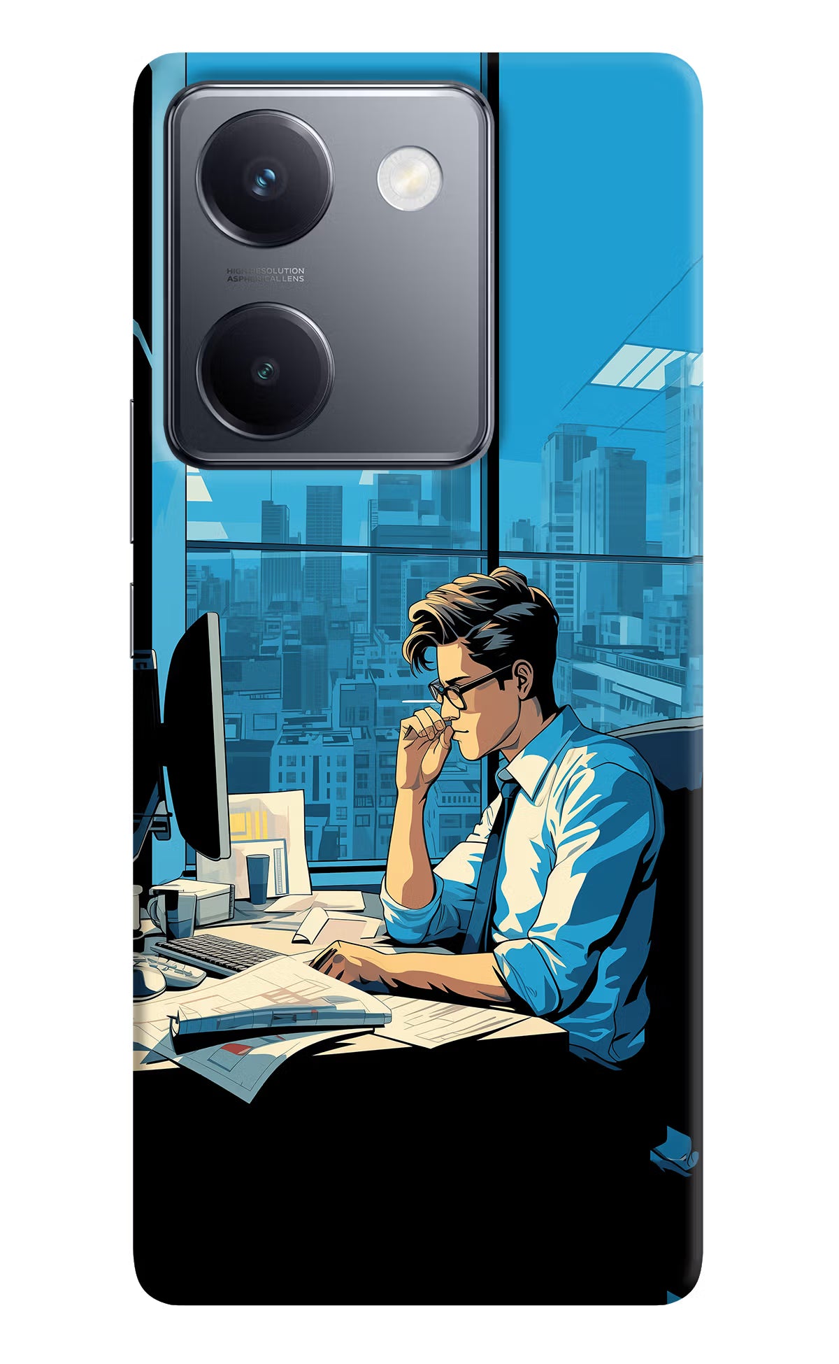 Focused Hustler (AI Generated) Vivo Y300 Plus 5G Back Cover