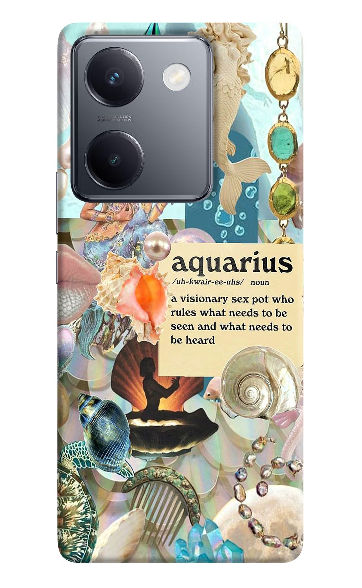 Aquarius Zodiac Vivo Y300 Plus 5G Hard Case Back Cover by Casekaro