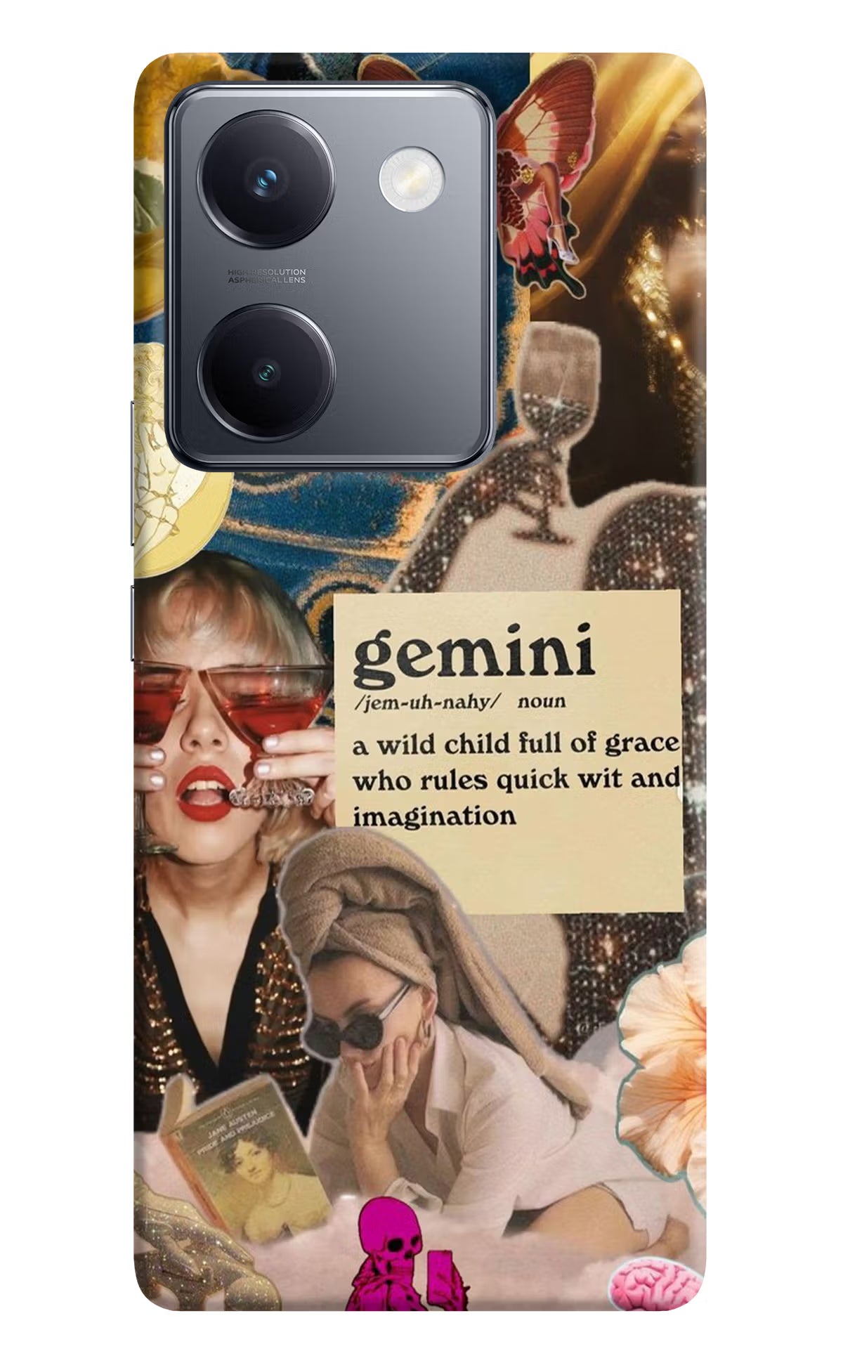 Gemini Zodiac Vivo Y300 Plus 5G Hard Case Back Cover by Casekaro