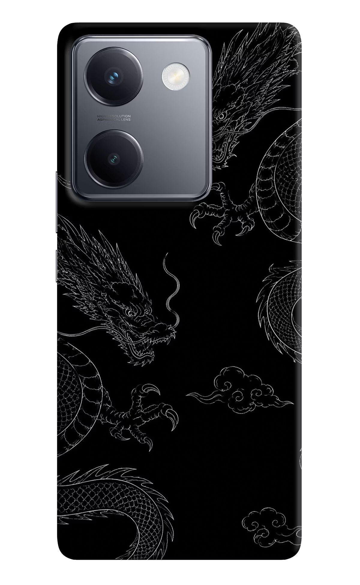 Twin Dragons Vivo Y300 Plus 5G Hard Case Back Cover by Casekaro