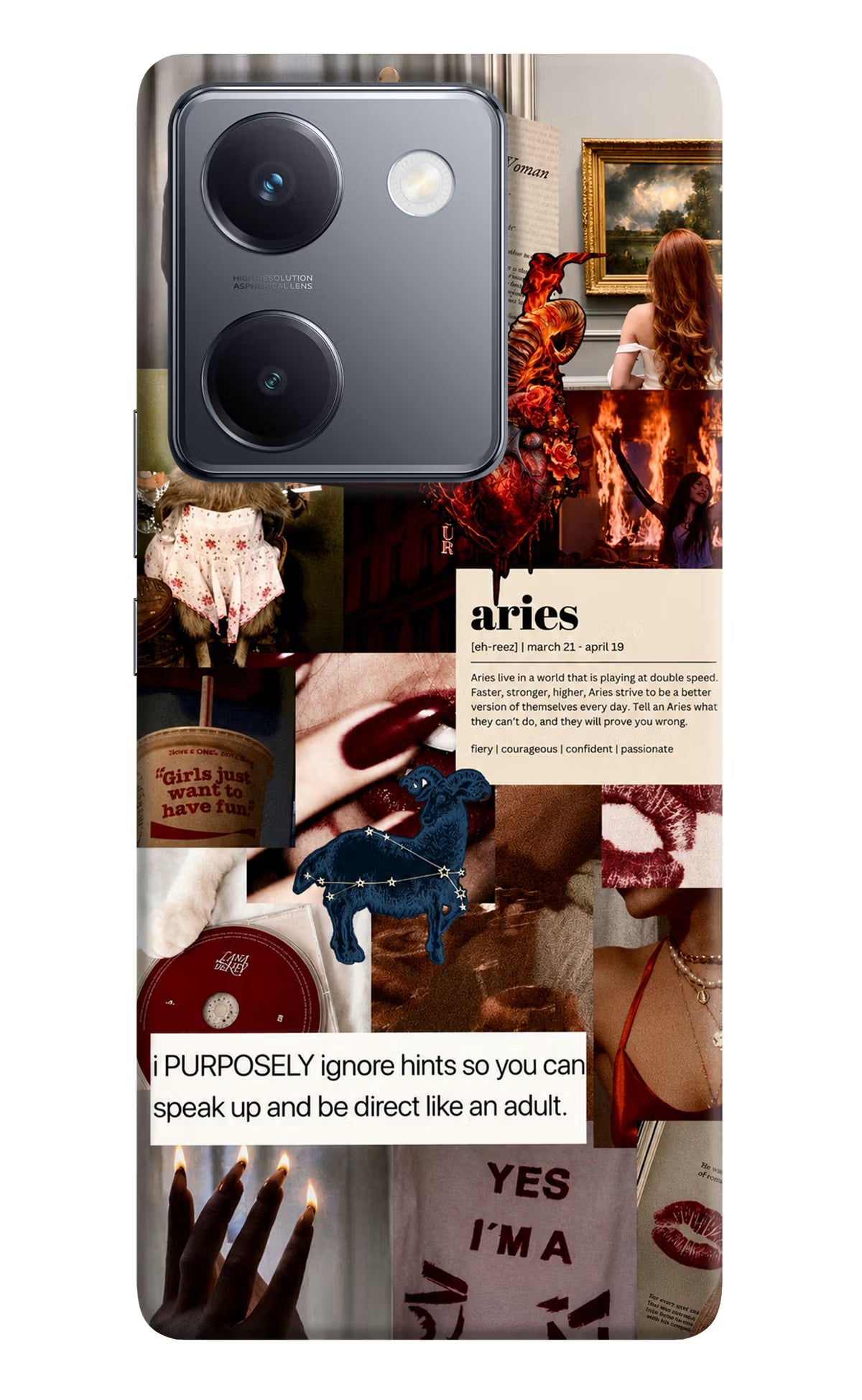 Zodiac Aries Vivo Y300 Plus 5G Back Cover