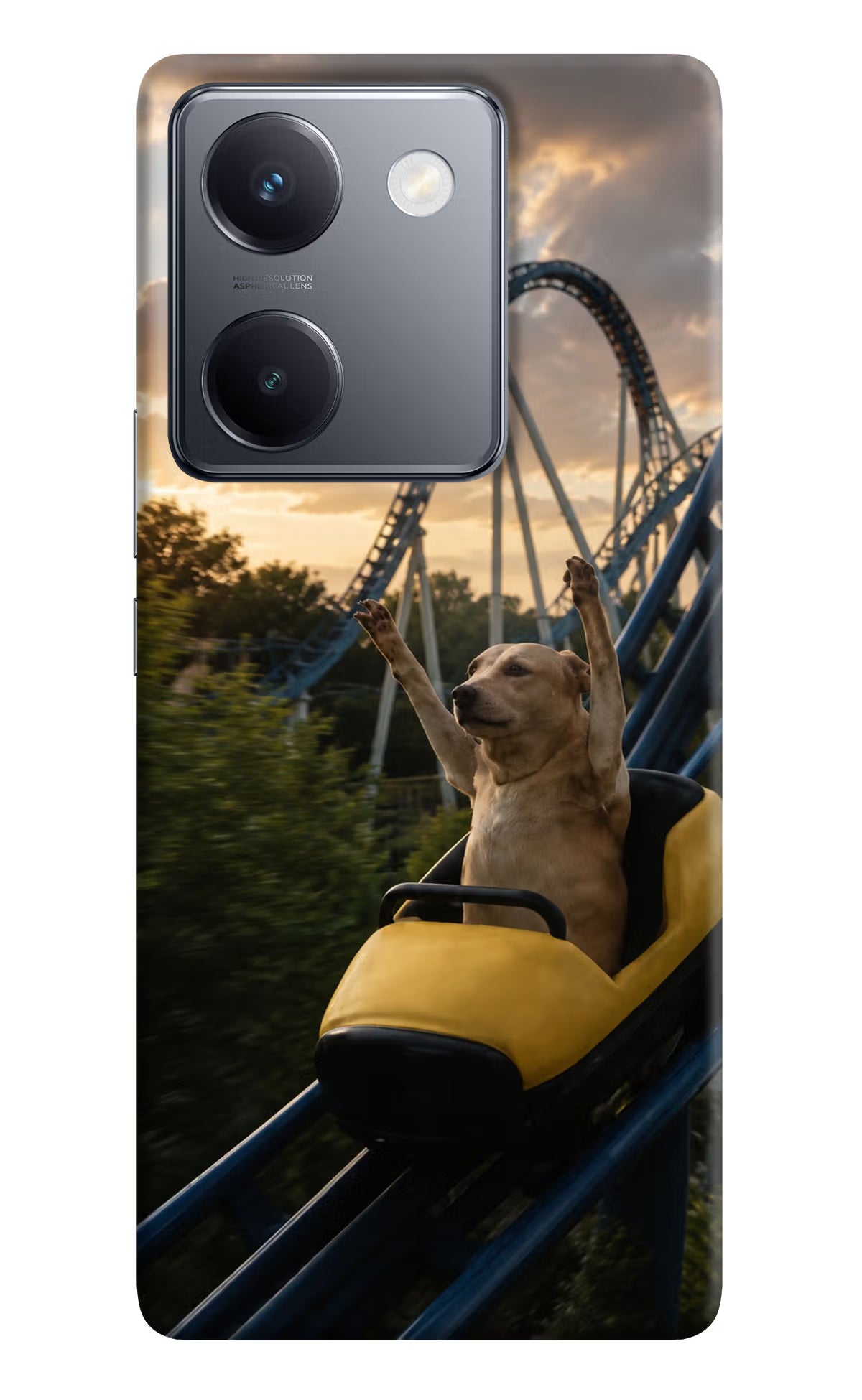 Rollercoaster Dog Vivo Y300 Plus 5G Back Cover