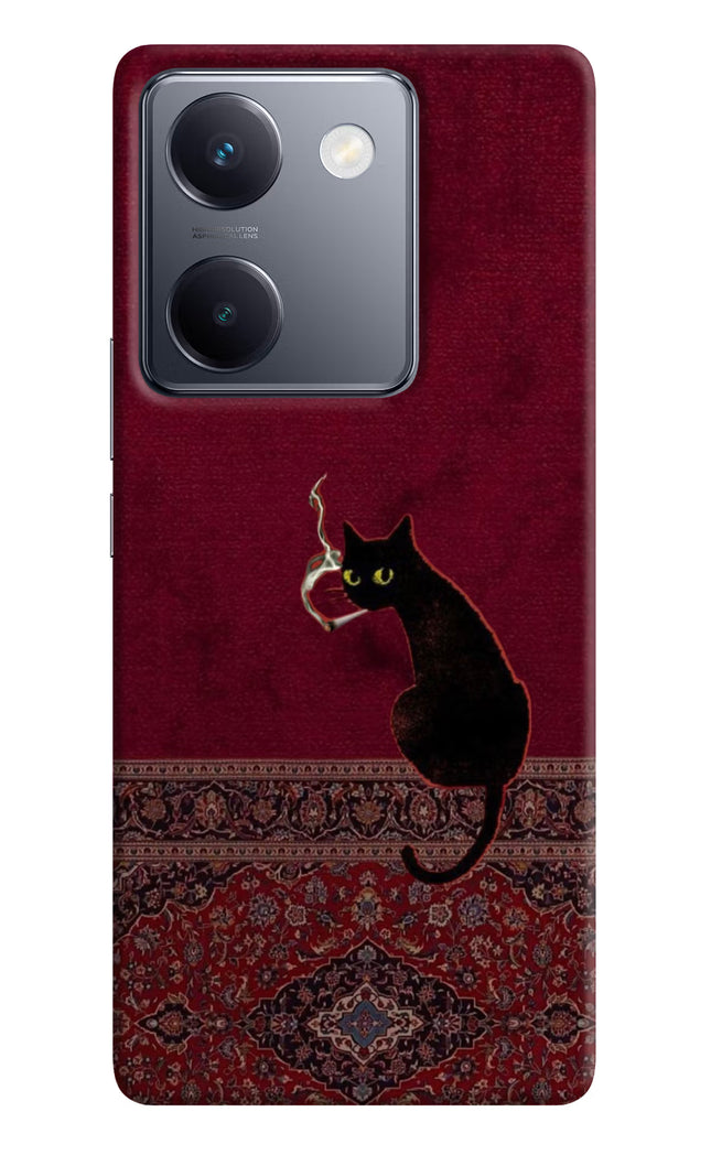 Midnight Cat Vivo Y300 Plus 5G Hard Case Back Cover by Casekaro