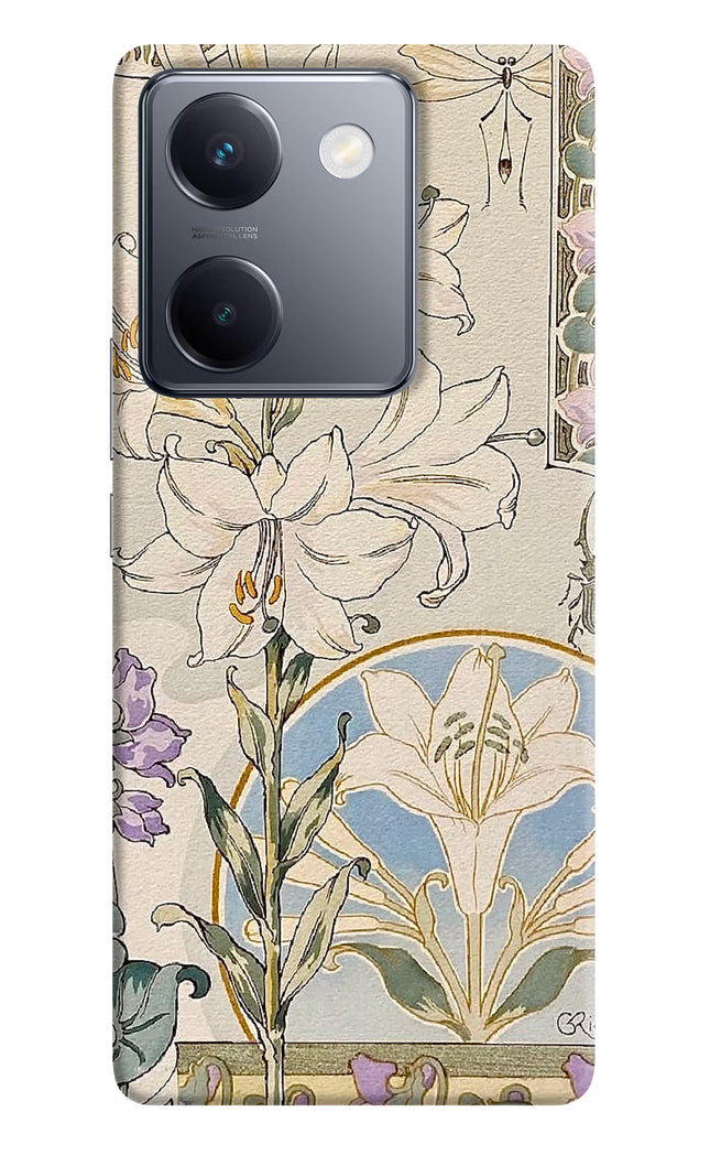 White Lily Vivo Y300 Plus 5G Hard Case Back Cover by Casekaro