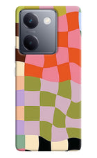 Wavy Grid Vivo Y300 Plus 5G Hard Case Back Cover by Casekaro