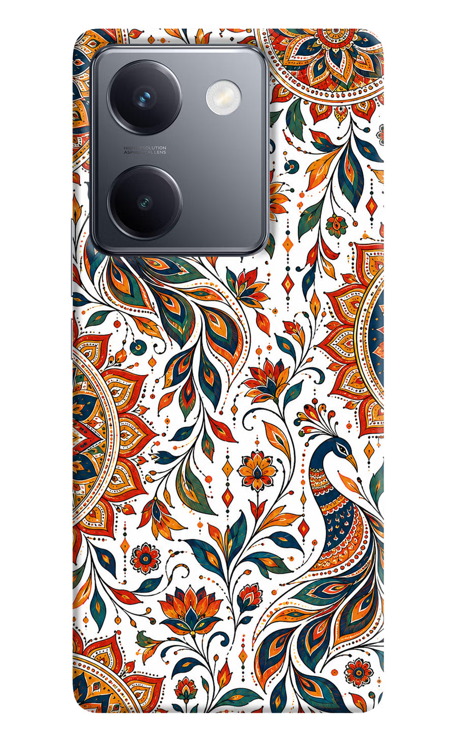 White Mayura Vivo Y300 Plus 5G Back Cover, Hard case