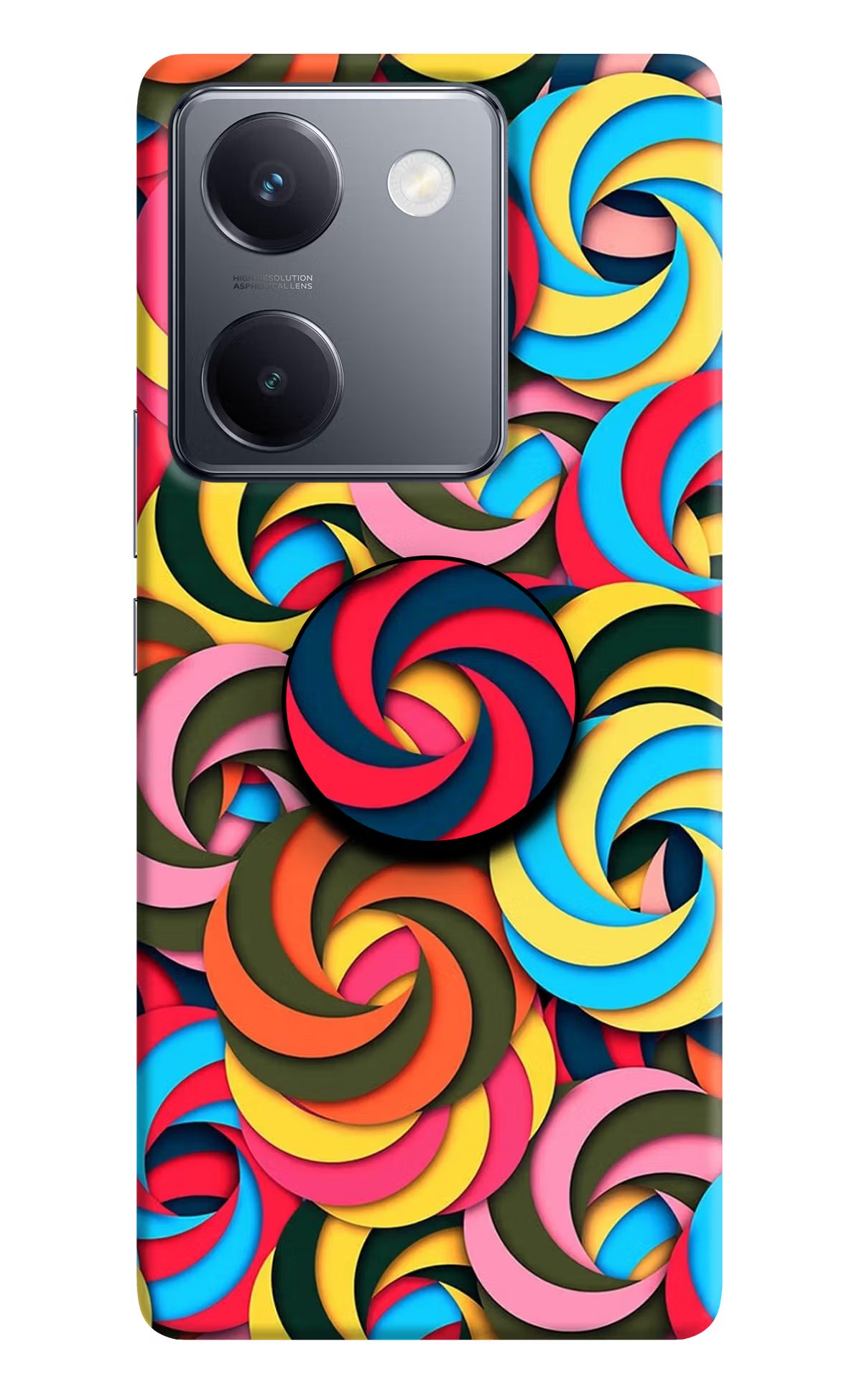 Spiral Pattern Vivo Y300 Plus 5G Pop Case