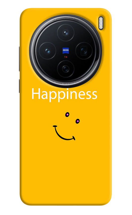 Happiness With Smiley Vivo X200 5G Hard Case Back Cover by Casekaro