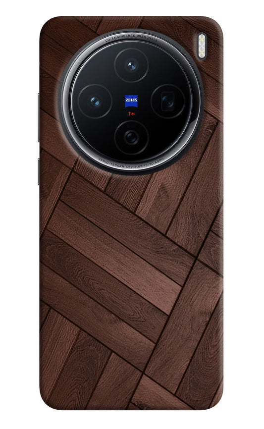 Wooden Texture Design Vivo X200 5G Hard Case Back Cover by Casekaro