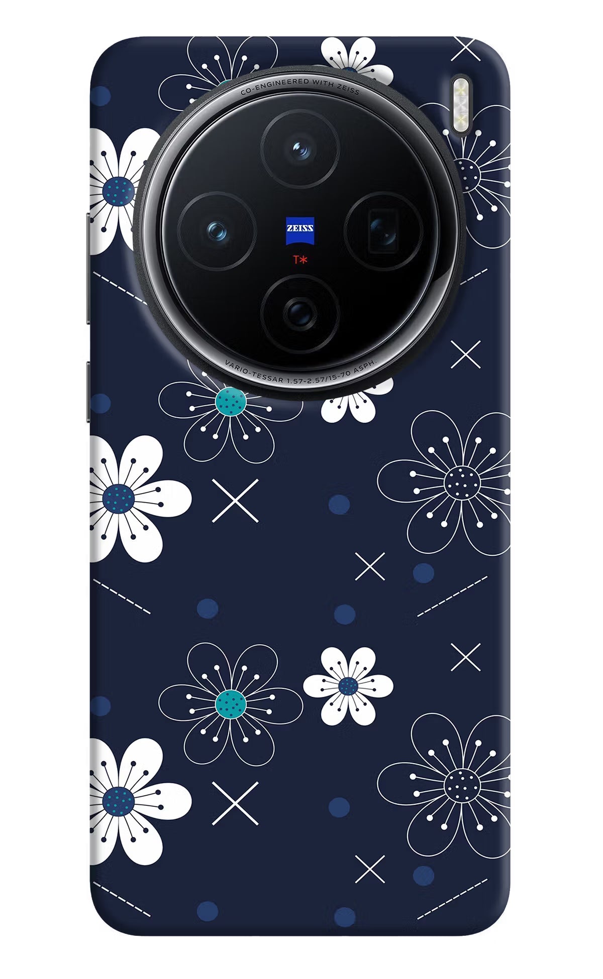 Flowers Vivo X200 5G Hard Case Back Cover by Casekaro