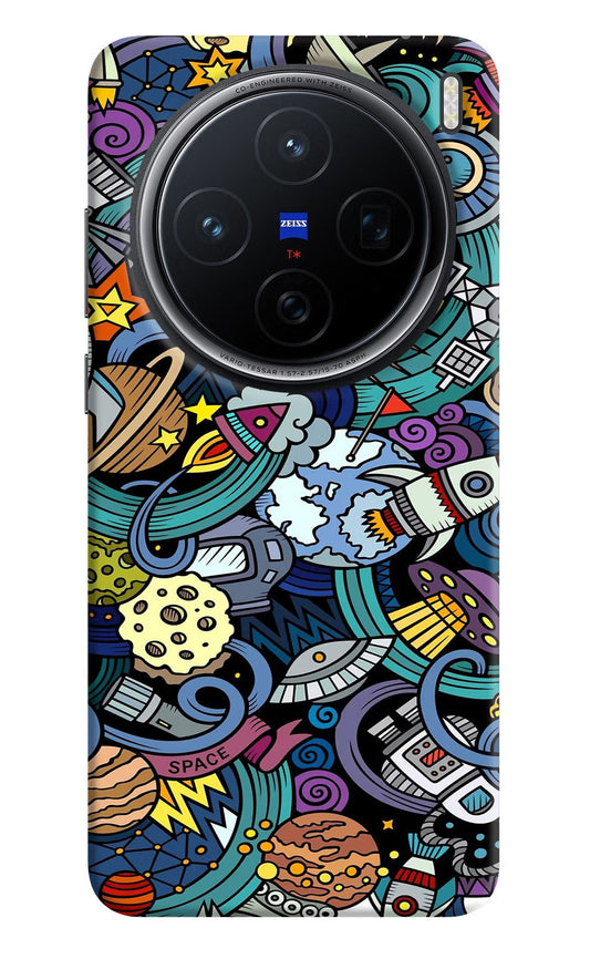 Space Abstract Vivo X200 5G Hard Case Back Cover by Casekaro