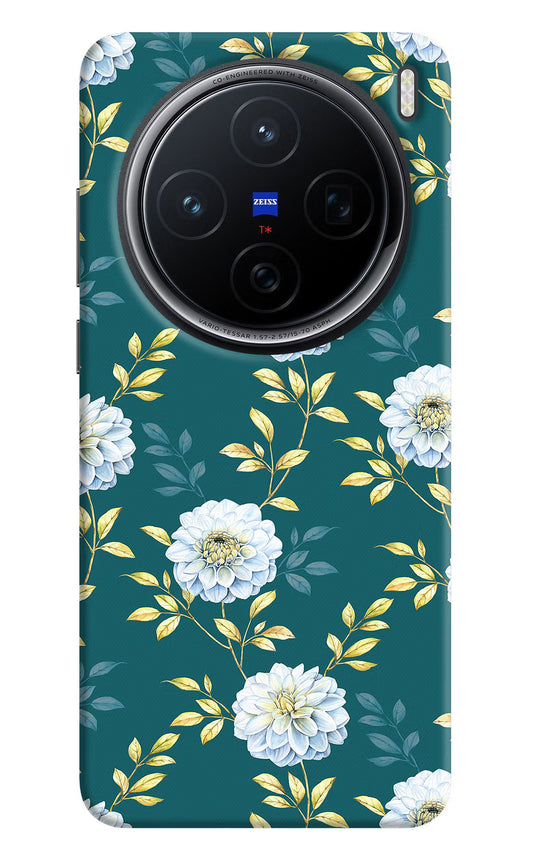 Flowers Vivo X200 5G Hard Case Back Cover by Casekaro