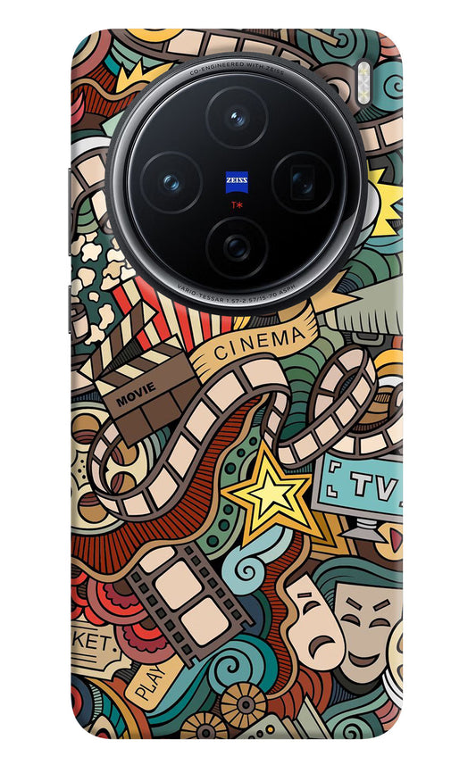 Cinema Abstract Vivo X200 5G Hard Case Back Cover by Casekaro