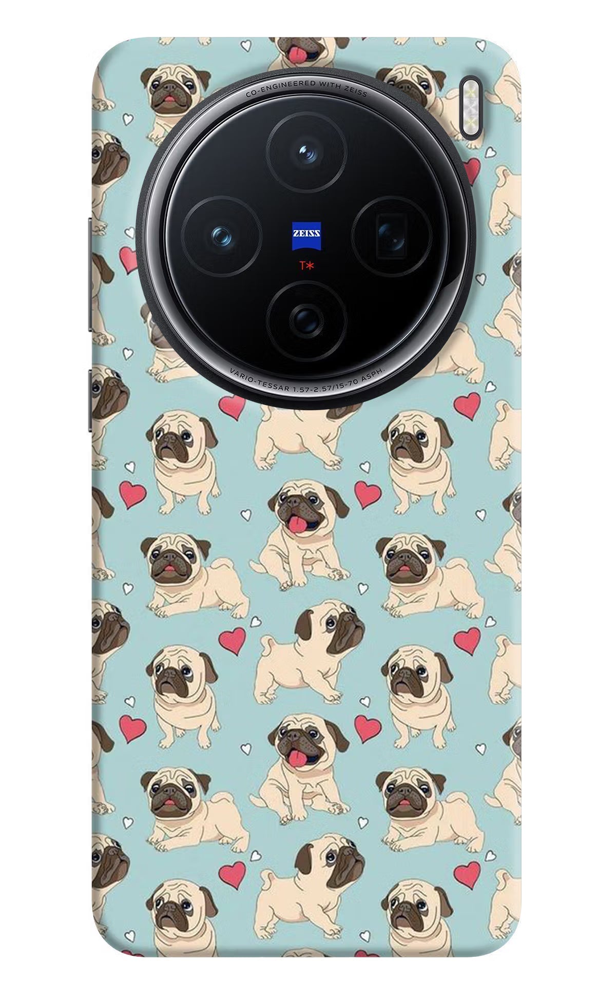 Pug Dog Vivo X200 5G Hard Case Back Cover by Casekaro