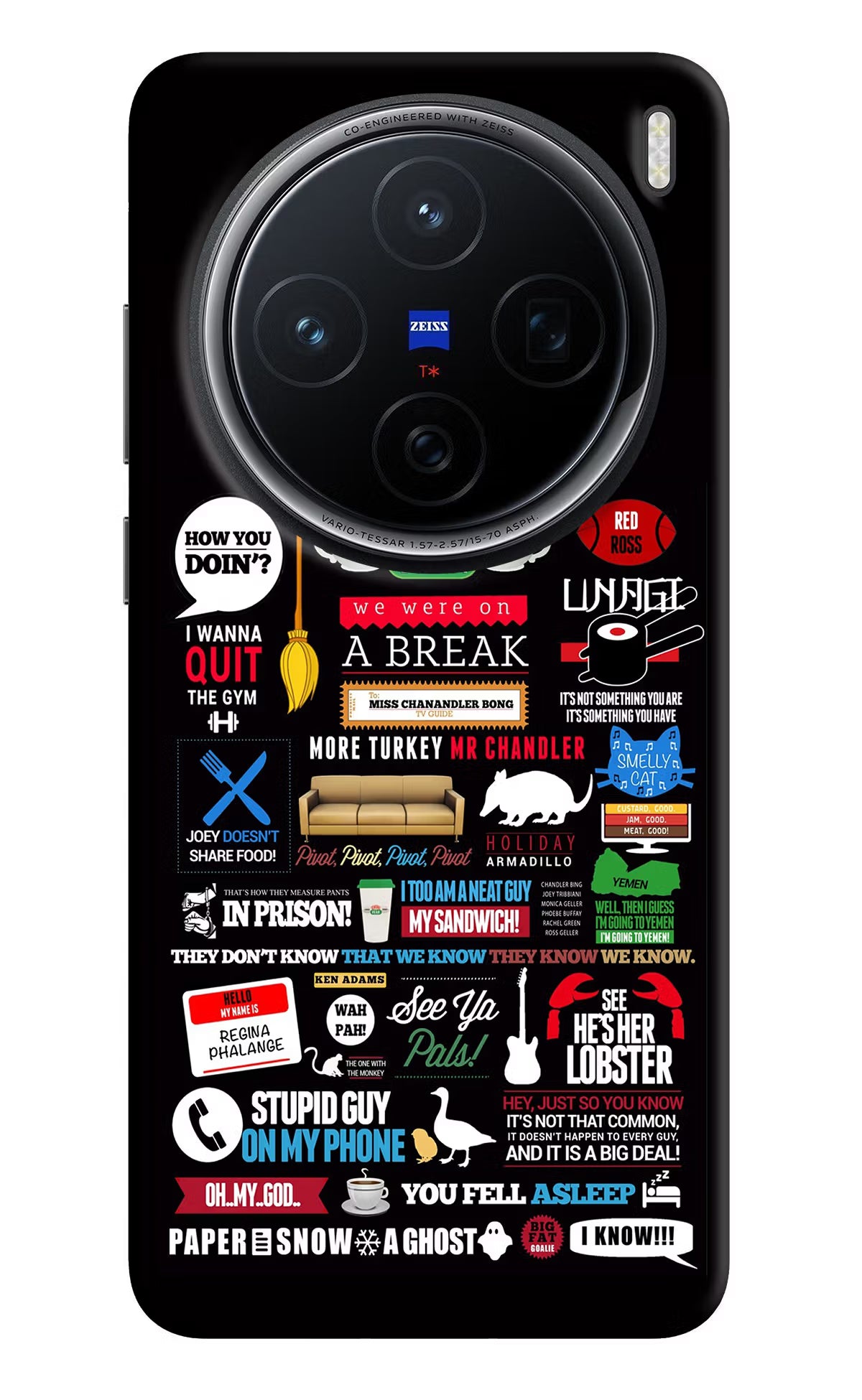 FRIENDS Vivo X200 5G Hard Case Back Cover by Casekaro