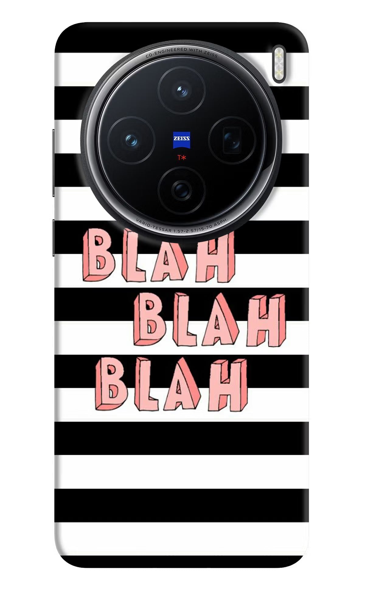 Blah Blah Blah Vivo X200 5G Hard Case Back Cover by Casekaro