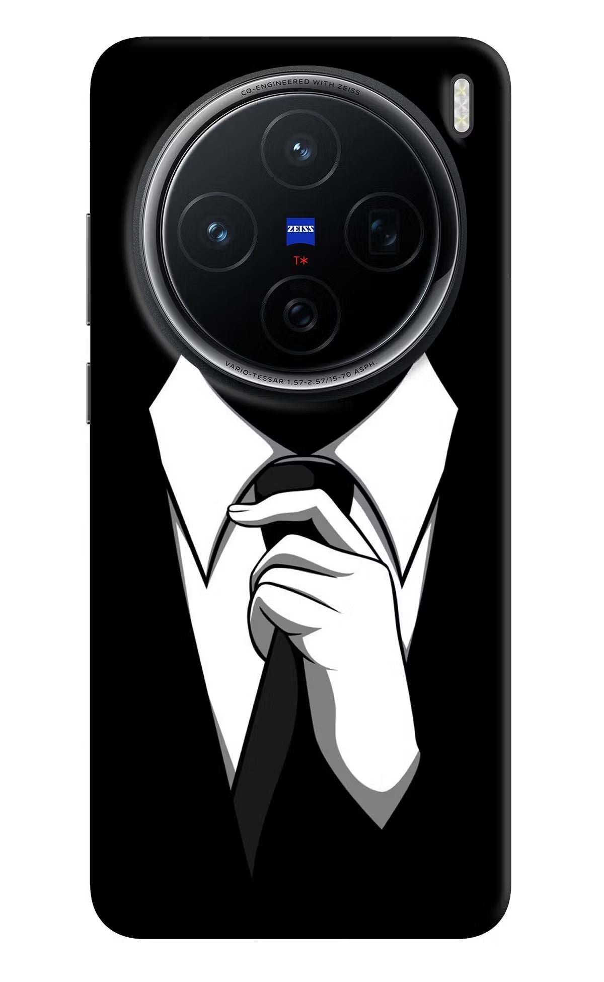 Black Tie Vivo X200 5G Hard Case Back Cover by Casekaro