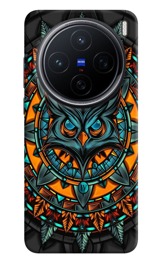 Angry Owl Art Vivo X200 5G Hard Case Back Cover by Casekaro