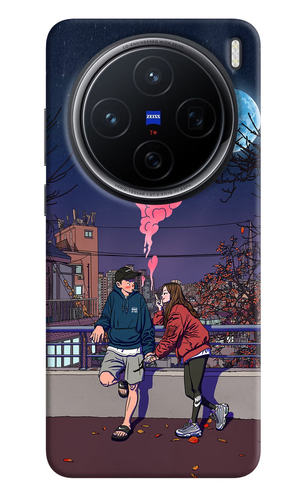 Chilling Couple Vivo X200 5G Hard Case Back Cover by Casekaro