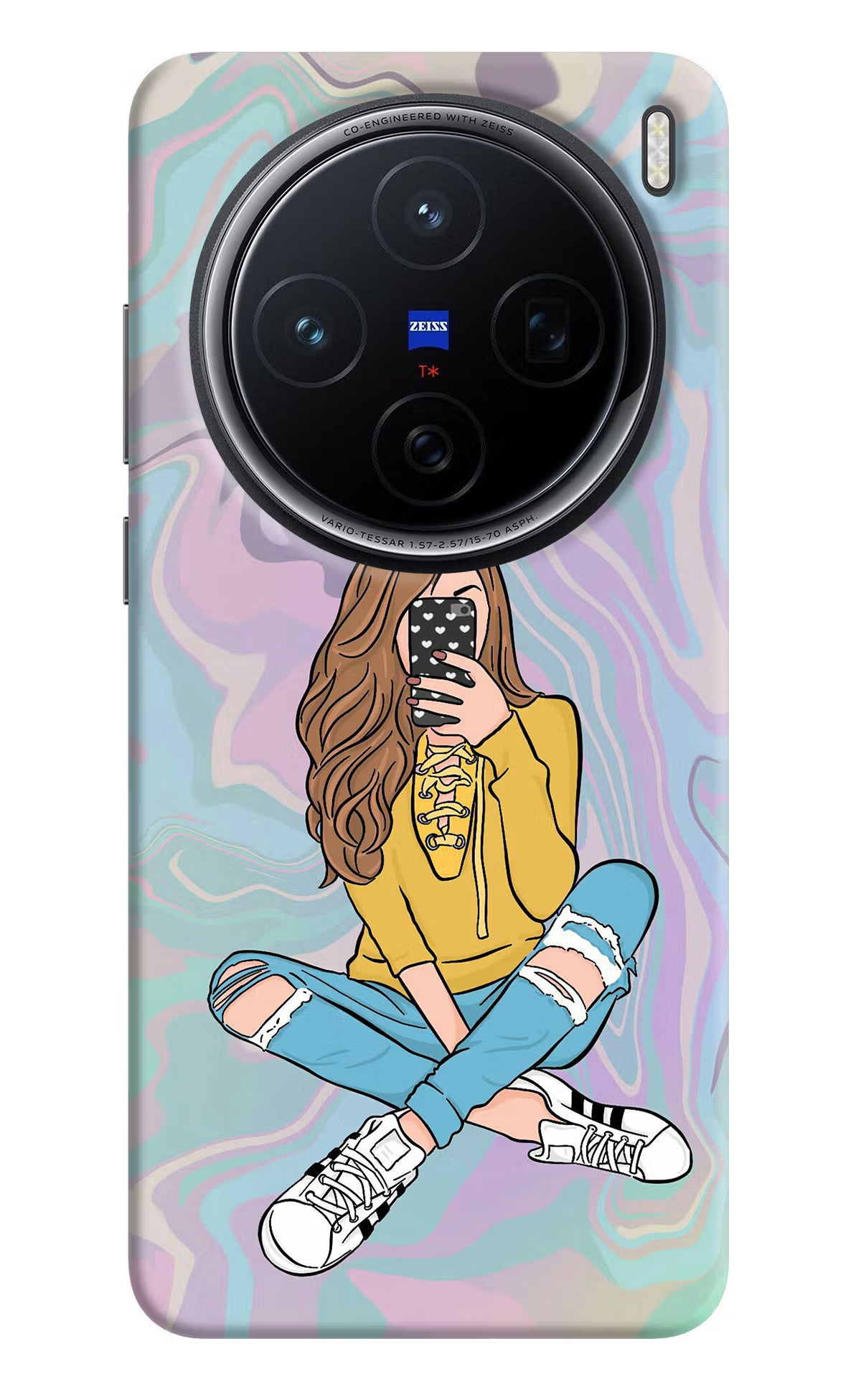 Selfie Girl Vivo X200 5G Hard Case Back Cover by Casekaro