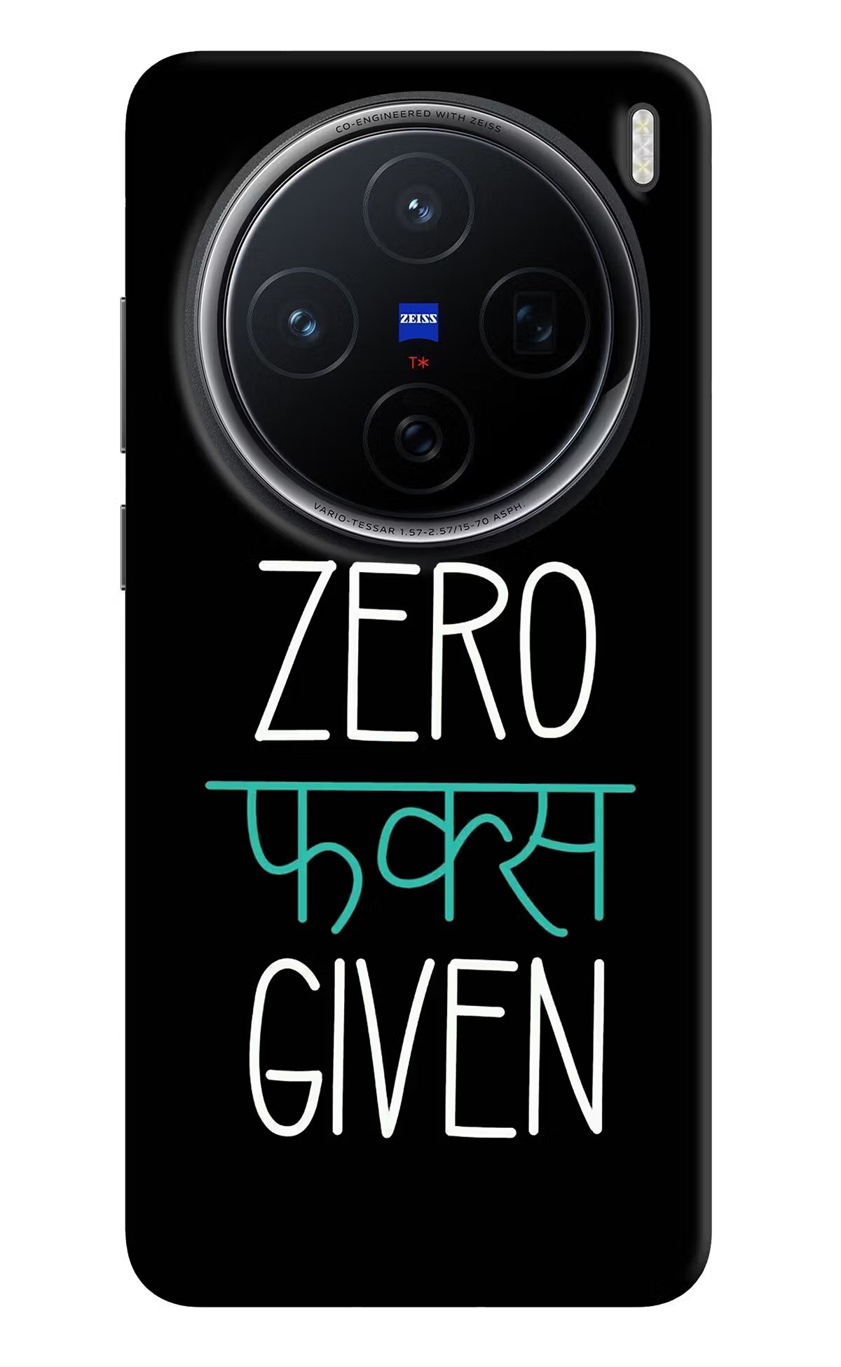 Zero Fucks Given Vivo X200 5G Hard Case Back Cover by Casekaro