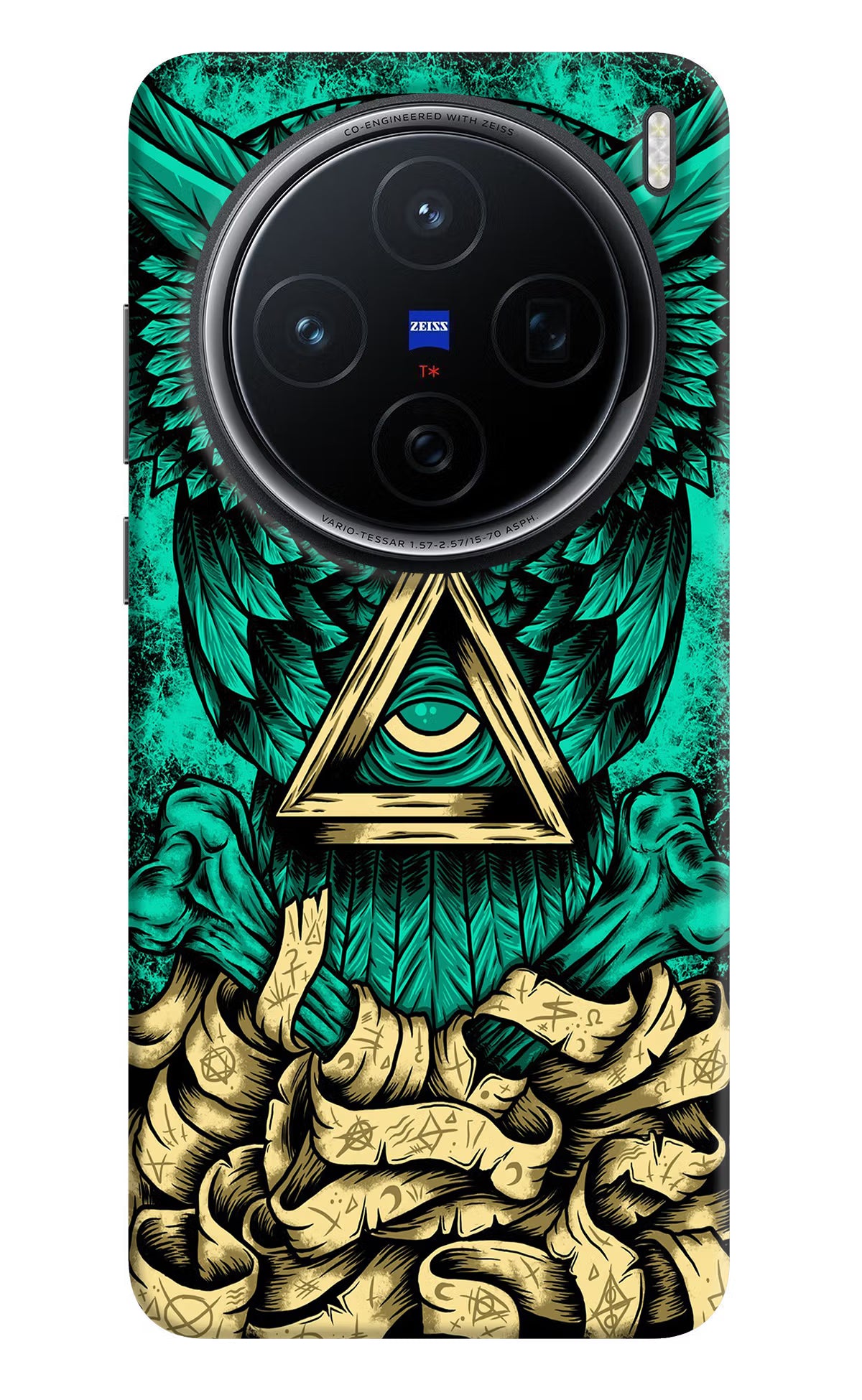 Green Owl Vivo X200 5G Hard Case Back Cover by Casekaro