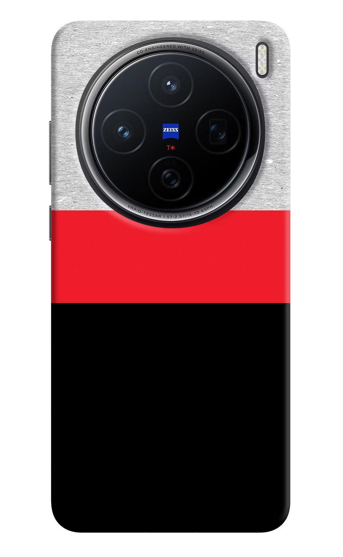 Tri Color Pattern Vivo X200 5G Hard Case Back Cover by Casekaro