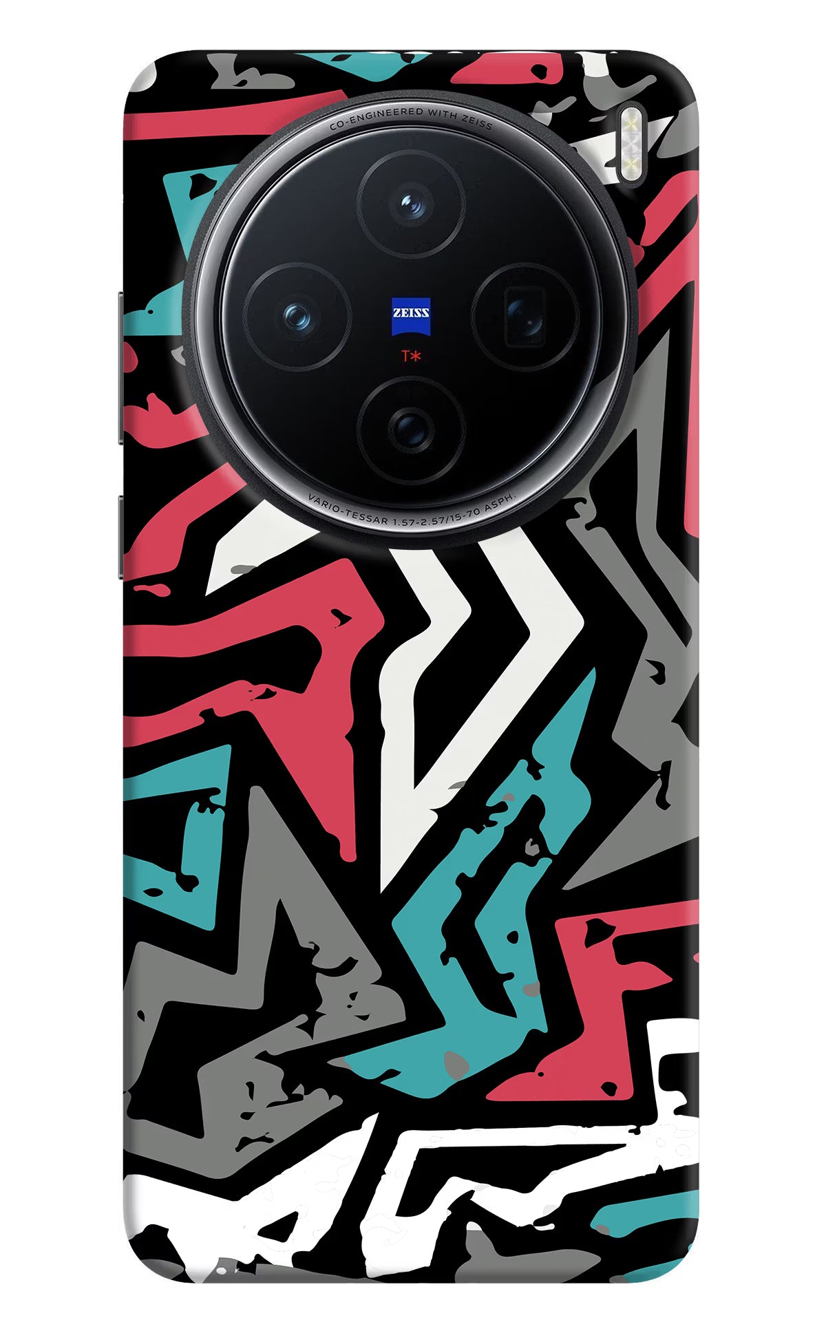 Geometric Graffiti Vivo X200 5G Hard Case Back Cover by Casekaro