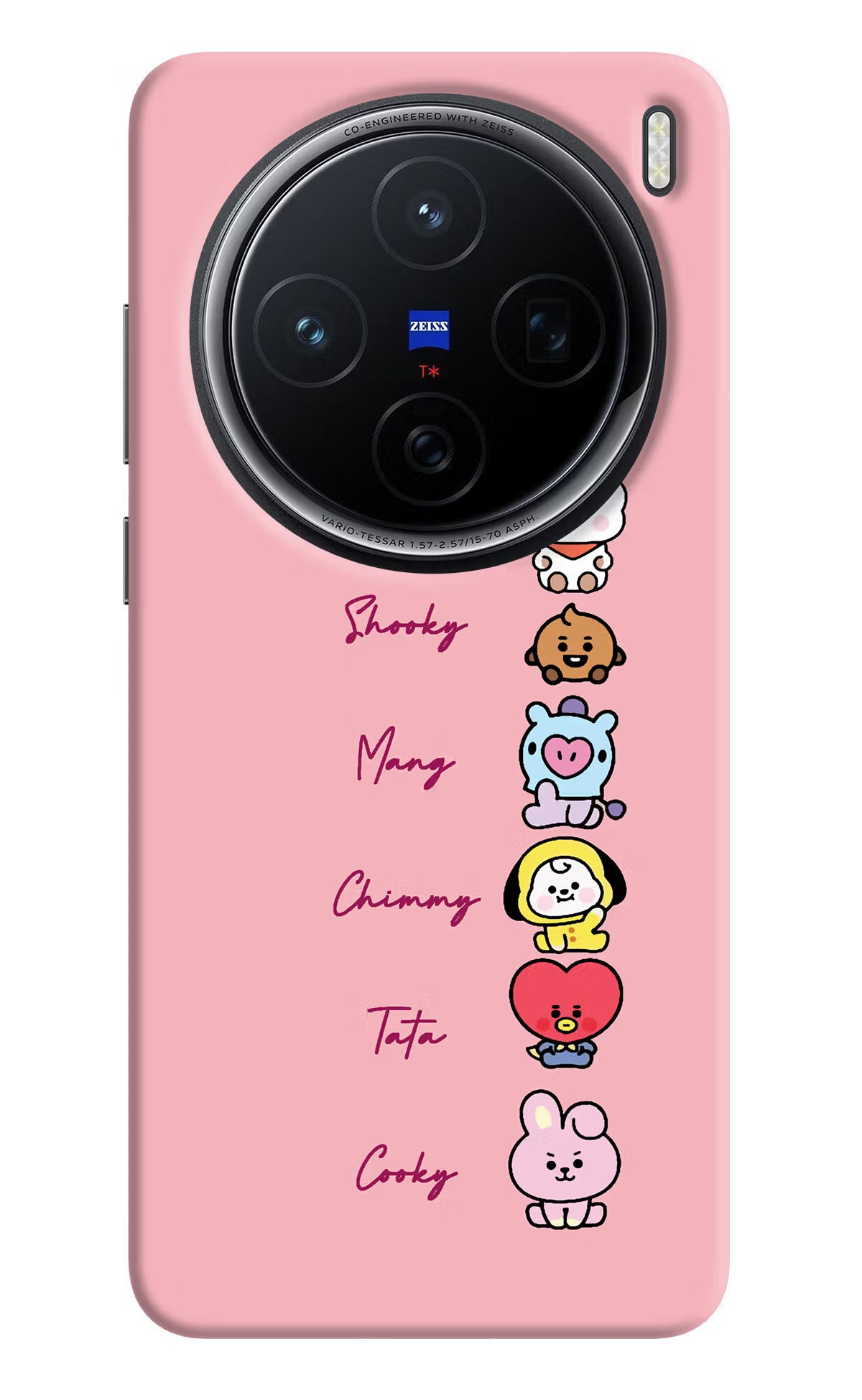 BTS names Vivo X200 5G Hard Case Back Cover by Casekaro