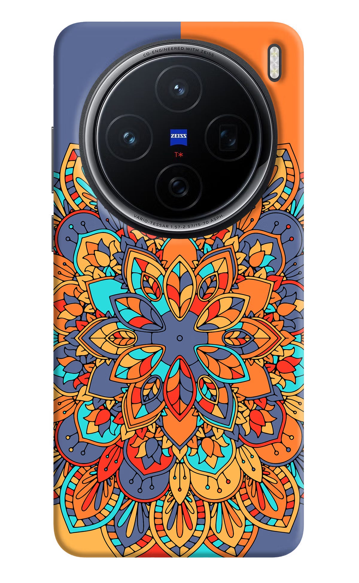 Color Mandala Vivo X200 5G Hard Case Back Cover by Casekaro