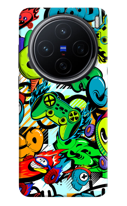 Game Doodle Vivo X200 5G Hard Case Back Cover by Casekaro