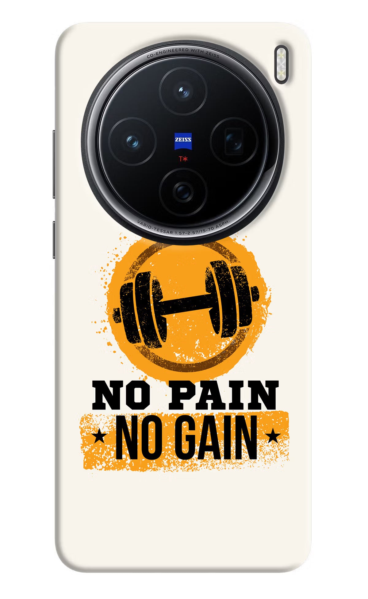 No Pain No Gain Vivo X200 5G Hard Case Back Cover by Casekaro