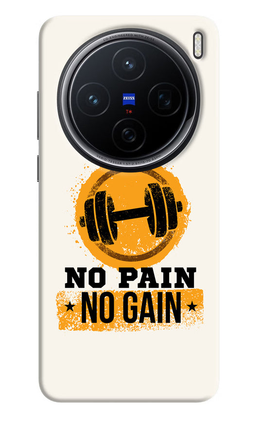 No Pain No Gain Vivo X200 5G Hard Case Back Cover by Casekaro