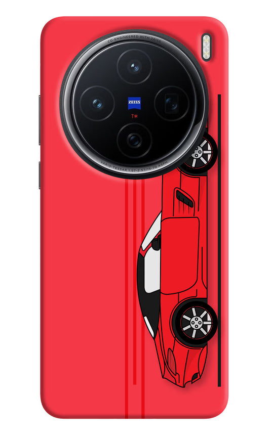 Red Velocity Vivo X200 5G Hard Case Back Cover by Casekaro