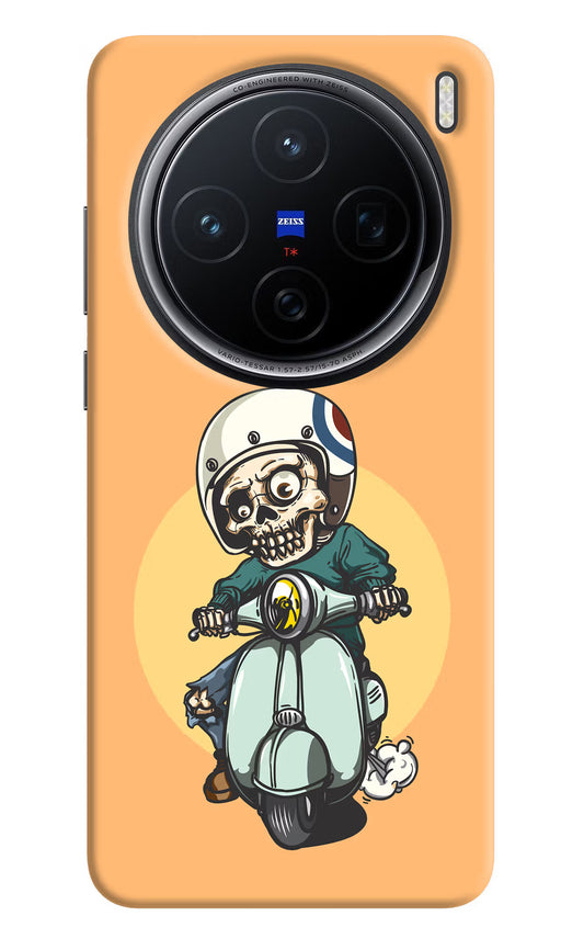 Undead Biker Vivo X200 5G Hard Case Back Cover by Casekaro