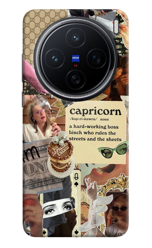 Capricorn Zodiac Vivo X200 5G Hard Case Back Cover by Casekaro