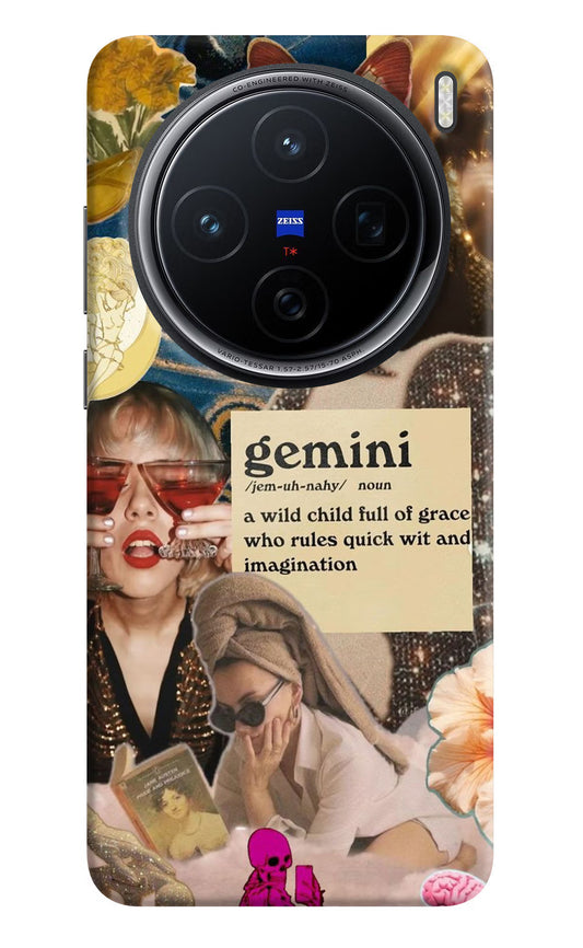 Gemini Zodiac Vivo X200 5G Hard Case Back Cover by Casekaro