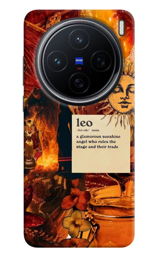 Leo Zodiac Vivo X200 5G Hard Case Back Cover by Casekaro