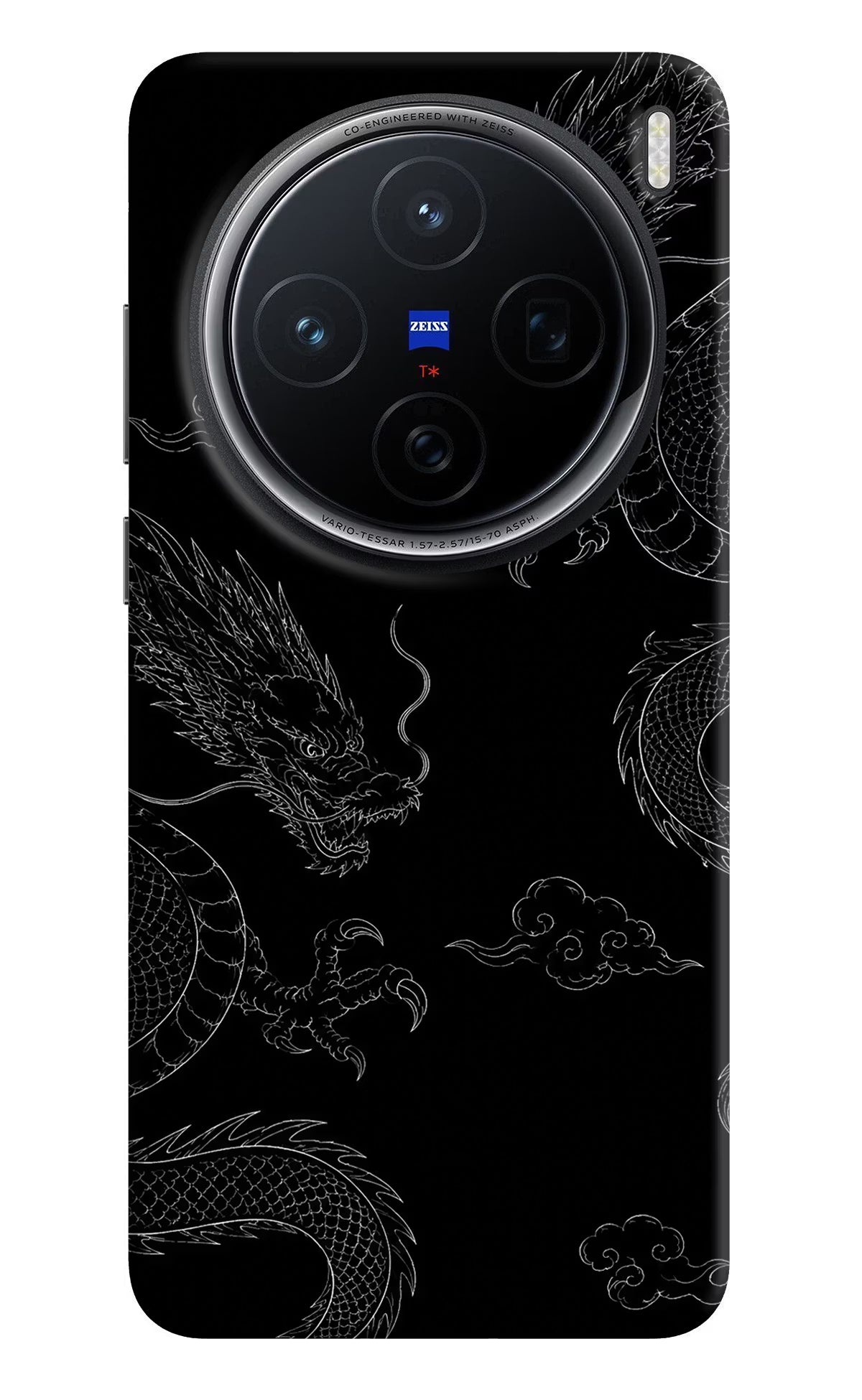 Twin Dragons Vivo X200 5G Hard Case Back Cover by Casekaro