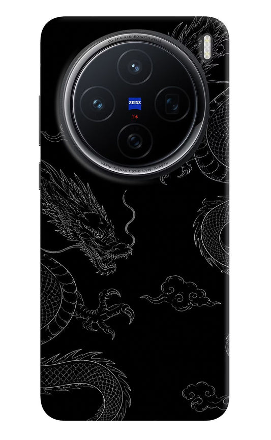 Twin Dragons Vivo X200 5G Hard Case Back Cover by Casekaro