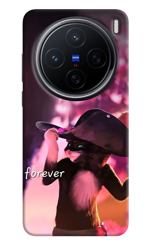 Forever Cat Vivo X200 5G Hard Case Back Cover by Casekaro