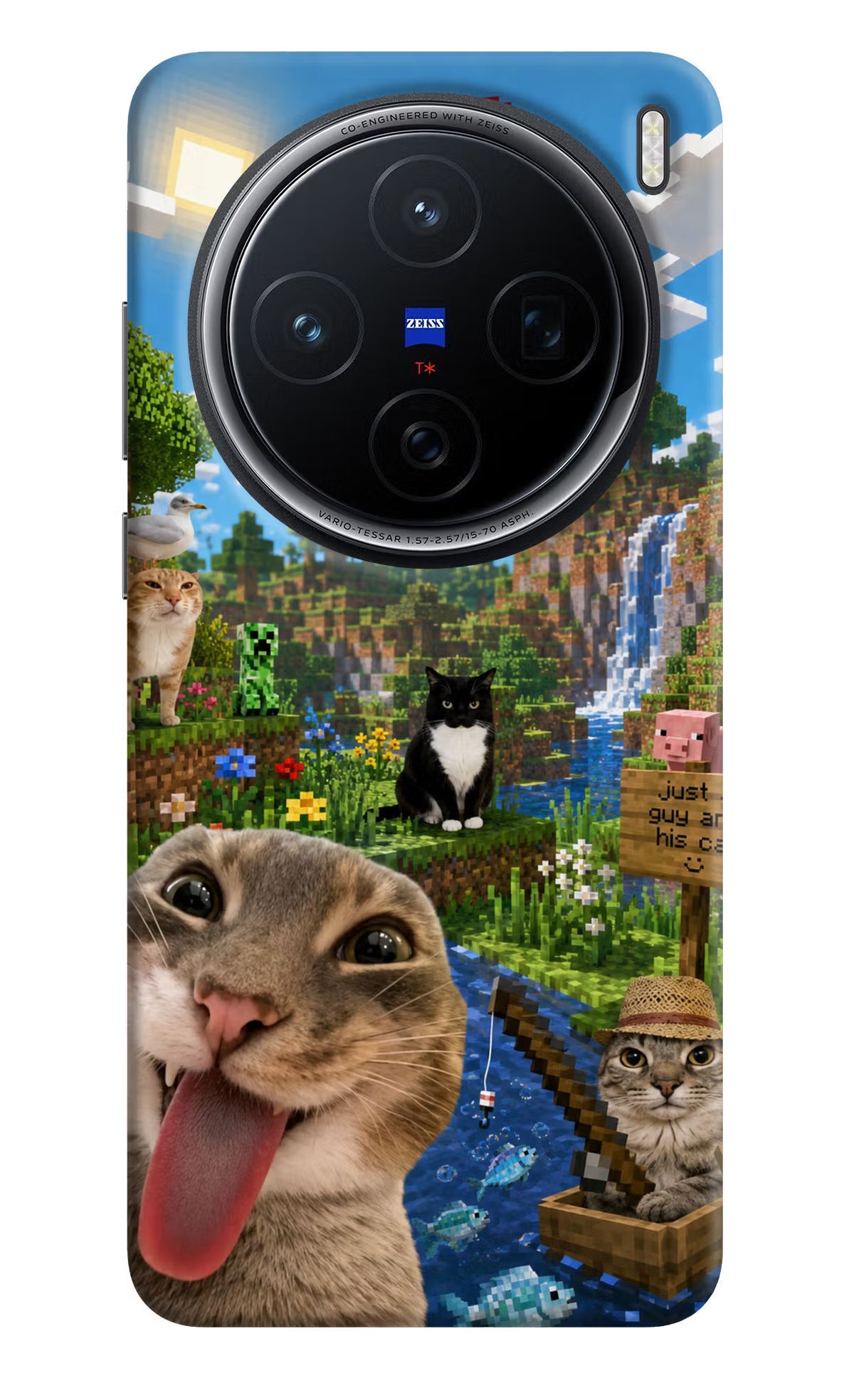 Minecraft Cat Chaos Vivo X200 5G Back Cover