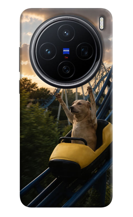 Rollercoaster Dog Vivo X200 5G Hard Case Back Cover by Casekaro