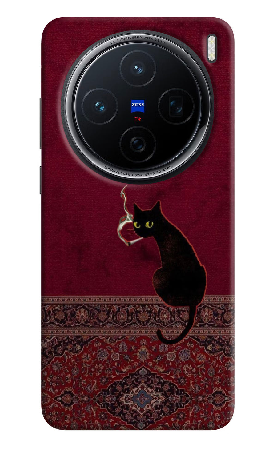 Midnight Cat Vivo X200 5G Back Cover, Hard case
